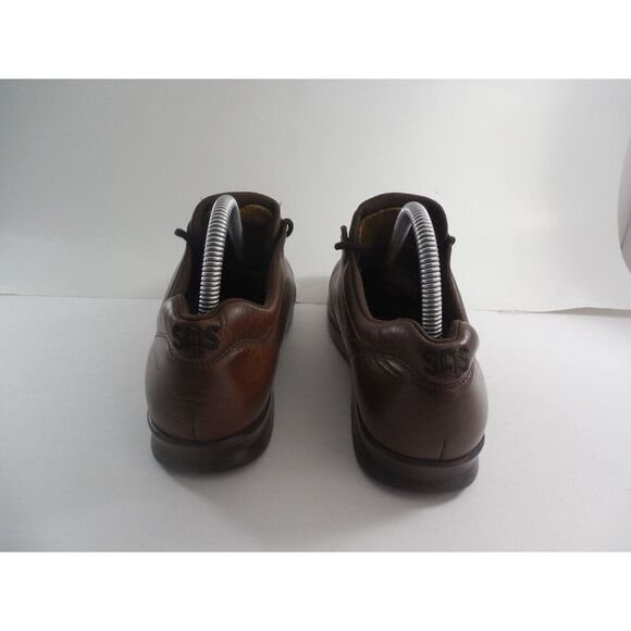 SAS Nursing Shoes Women Sz 9S Free Time Teak Brown Walking Leather‎ Comfort - Picture 5 of 9
